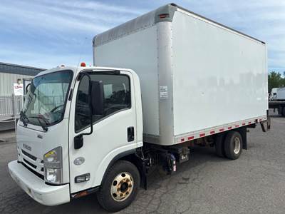 Isuzu NPR HD 16 ft Box Truck - 215HP, 6 Speed Automatic, Roll up Door, Liftgate