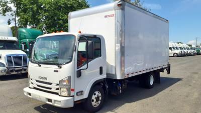 Isuzu NPR HD 16 ft Box Truck - 215HP, 6 Speed Automatic, Roll up Door, Liftgate