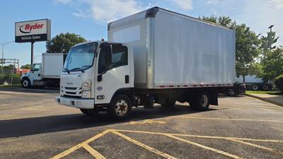 Isuzu NPR HD 16 ft Box Truck - 215HP, 6 Speed Automatic, Roll up Door, Liftgate
