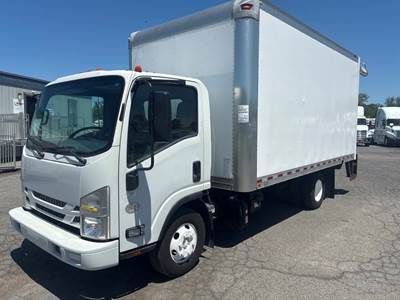 Isuzu NPR HD 16 ft Box Truck - 215HP, 6 Speed Automatic, Roll up Door, Liftgate