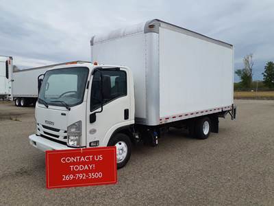 Isuzu NPR HD 16 ft Box Truck - 215HP, 6 Speed Automatic, Roll up Door, Liftgate