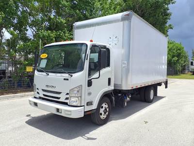Isuzu NPR HD 16 ft Box Truck - 215HP, 6 Speed Automatic, Roll up Door, Liftgate