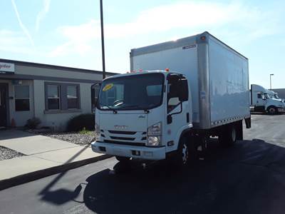 Isuzu NPR HD 16 ft Box Truck - 215HP, 6 Speed Automatic, Roll up Door, Liftgate