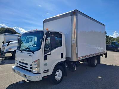 Isuzu NPR HD 16 ft Box Truck - 215HP, 6 Speed Automatic, Roll up Door, Liftgate