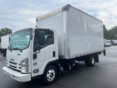 Isuzu NPR HD 16 ft Box Truck - 215HP, 6 Speed Automatic, Roll up Door, Liftgate
