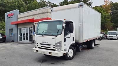 Isuzu NPR HD 16 ft Box Truck - 215HP, 6 Speed Automatic, Roll up Door, Liftgate