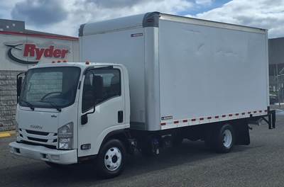 Isuzu NPR HD 16 ft Box Truck - 215HP, 6 Speed Automatic, Roll up Door, Liftgate