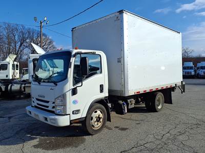 Isuzu NQR 14 ft Box Truck - 215HP, 6 Speed Automatic, Roll up Door, Liftgate