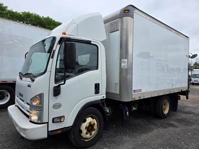 Isuzu NQR 14 ft Box Truck - 215HP, 6 Speed Automatic, Roll up Door, Liftgate