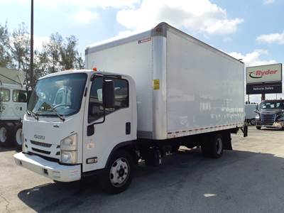 Isuzu NQR 18 ft Box Truck - 215HP, 6 Speed Automatic, Roll up Door, Liftgate