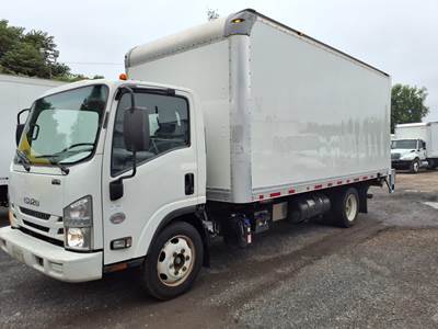 Isuzu NQR 18 ft Box Truck - 215HP, 6 Speed Automatic, Roll up Door, Liftgate