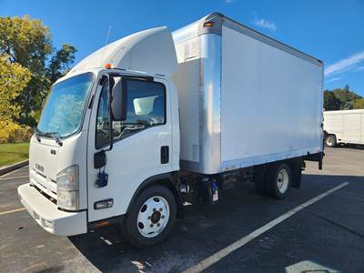 Isuzu NQR 14 ft Box Truck - 215HP, 6 Speed Automatic, Roll up Door, Liftgate