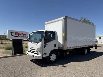 Isuzu NQR 18 ft Box Truck - 215HP, 6 Speed Automatic, Roll up Door, Liftgate