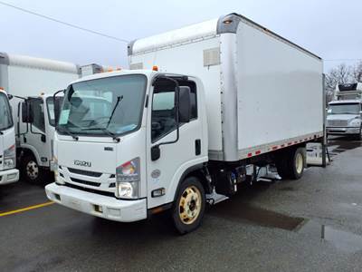 Isuzu NQR 18 ft Box Truck - 215HP, 6 Speed Automatic, Roll up Door, Liftgate
