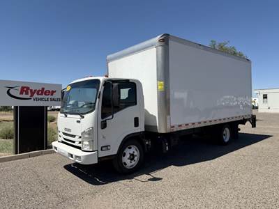 Isuzu NQR 18 ft Box Truck - 215HP, 6 Speed Automatic, Roll up Door, Liftgate