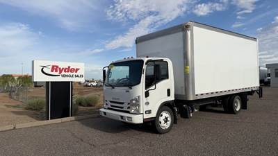 Isuzu NQR 18 ft Box Truck - 215HP, 6 Speed Automatic, Roll up Door, Liftgate