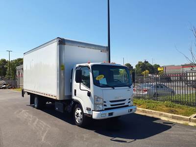 Isuzu NQR 18 ft Box Truck - 215HP, 6 Speed Automatic, Roll up Door, Liftgate