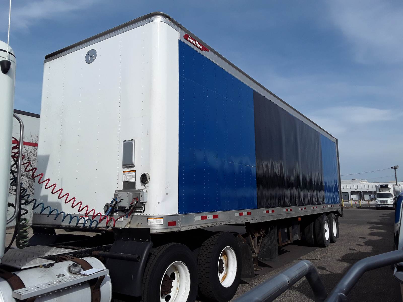 2013 Great Dane 36 ft Dry Van Trailer Roll up Door, Torsion Bars, Liftgate, Single Axle For