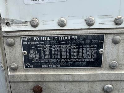 UTILITY 48 ft Dry Van Trailer - Roll up Door, Air Ride