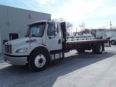 Freightliner M2 106 24 ft Flatbed Truck - 9 Speed Automatic