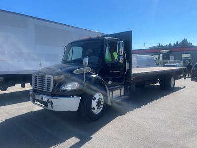 Freightliner M2 106 24 ft Flatbed Truck - 240HP, 9 Speed Automatic, Liftgate