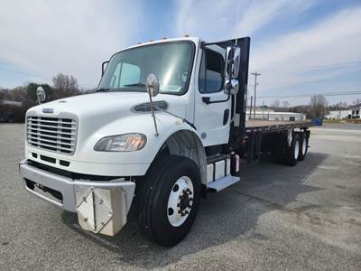 Freightliner M2 106 Tandem Axle 24 ft Flatbed Truck - 350HP, 6 Speed Automatic