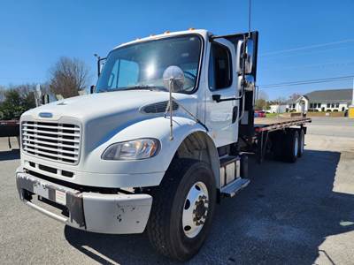 Freightliner M2 106 Tandem Axle 24 ft Flatbed Truck - 350HP, 6 Speed Automatic