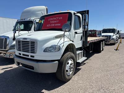 Freightliner M2 106 Tandem Axle 24 ft Flatbed Truck - 6 Speed Automatic