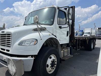 Freightliner M2 106 Tandem Axle 24 ft Flatbed Truck - 350HP, 10 Speed Manual