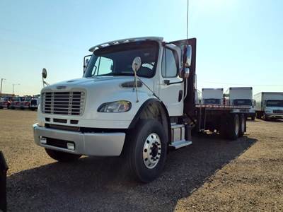 Freightliner M2 106 Tandem Axle 24 ft Flatbed Truck - 350HP, 6 Speed Automatic