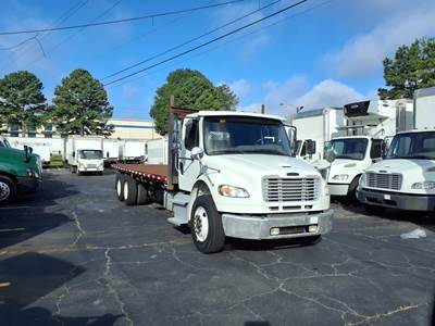 Freightliner M2 106 Tandem Axle 24 ft Flatbed Truck - 270HP, 6 Speed Automatic