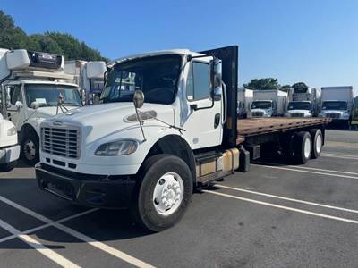Freightliner M2 106 Tandem Axle 24 ft Flatbed Truck - 330HP, 10 Speed Manual