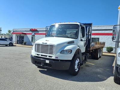 Freightliner M2 106 Tandem Axle 24 ft Flatbed Truck - 270HP, 6 Speed Automatic