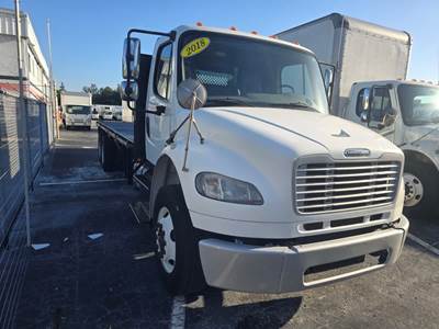 Freightliner M2 106 Tandem Axle 24 ft Flatbed Truck - 270HP, 6 Speed Manual