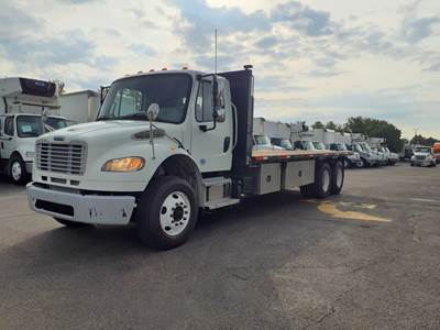 Freightliner M2 106 Tandem Axle 24 ft Flatbed Truck - 270HP, 6 Speed Automatic