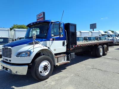 Freightliner M2 106 Tandem Axle 28 ft Flatbed Truck - 350HP, 6 Speed Automatic