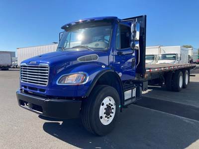 Freightliner M2 106 Tandem Axle 26 ft Flatbed Truck - 270HP, 6 Speed Automatic