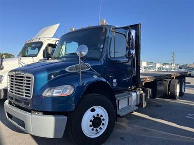Freightliner M2 106 Tandem Axle 26 ft Flatbed Truck - 270HP, 6 Speed Automatic