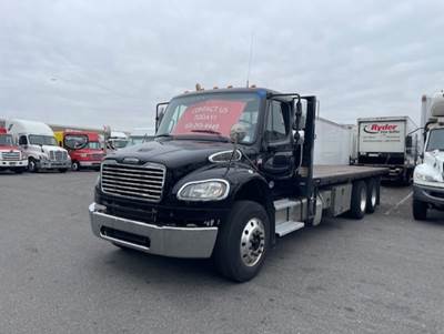 Freightliner M2 106 Tandem Axle 24 ft Flatbed Truck - 330HP, 10 Speed Manual