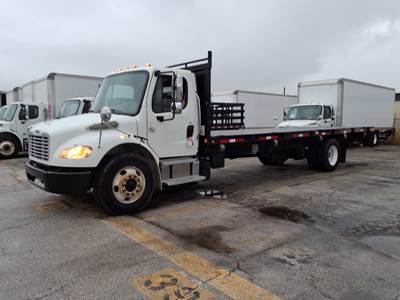 Freightliner M2 106 24 ft Flatbed Truck - 230HP, 6 Speed Automatic, Liftgate