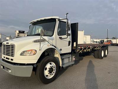 Freightliner M2 106 Tandem Axle 24 ft Flatbed Truck - 270HP, 6 Speed Automatic