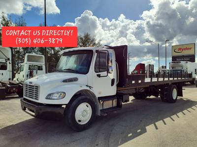 Freightliner M2 106 24 ft Flatbed Truck - 240HP, 6 Speed Automatic
