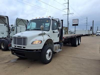 Freightliner M2 106 Tandem Axle 26 ft Flatbed Truck - 300HP, 6 Speed Automatic