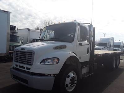 Freightliner M2 106 Tandem Axle 24 ft Flatbed Truck - 270HP, 6 Speed Automatic