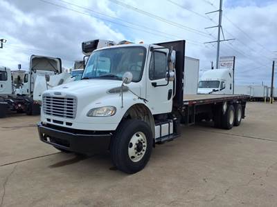 Freightliner M2 106 Tandem Axle 24 ft Flatbed Truck - 350HP, 6 Speed Automatic