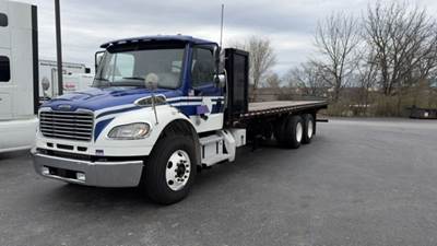 Freightliner M2 106 Tandem Axle 28 ft Flatbed Truck - 350HP, 6 Speed Automatic