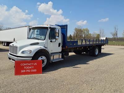 Freightliner M2 106 24 ft Flatbed Truck - 240HP, 6 Speed Automatic