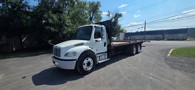 Freightliner M2 106 Tandem Axle 24 ft Flatbed Truck - 300HP, 6 Speed Automatic