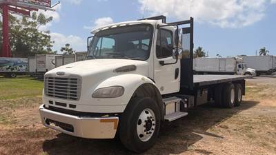 Freightliner M2 106 Tandem Axle 26 ft Flatbed Truck - 330HP, 10 Speed Manual