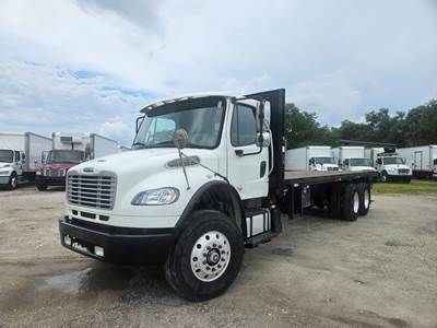 Freightliner M2 106 Tandem Axle 26 ft Flatbed Truck - 300HP, 6 Speed Automatic